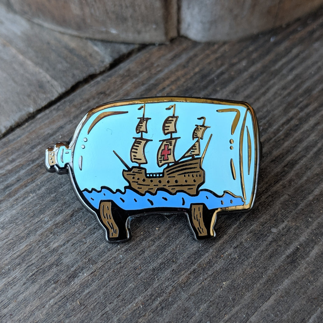 Ship in the Bottle pin