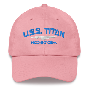 USS TITAN - Transgender Flag inspired cap