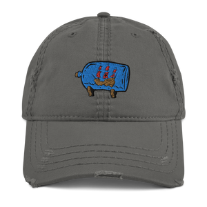 Distressed Ship in the Bottle Hat