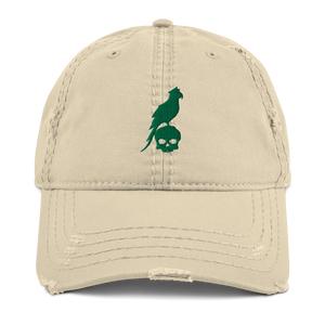 Distressed Green Parrot Hat