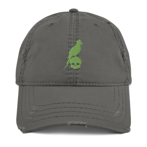 Distressed Green Parrot Hat