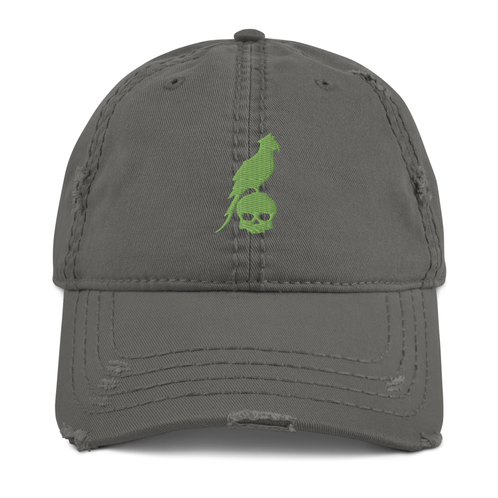 Distressed Green Parrot Hat