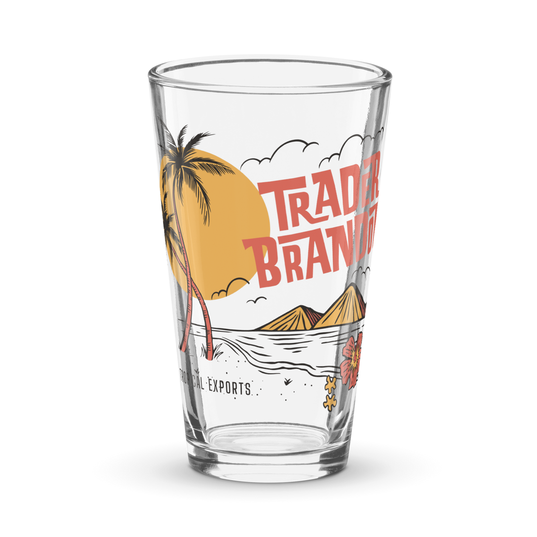 Trader Brandon Tropical Exports Shaker pint glass