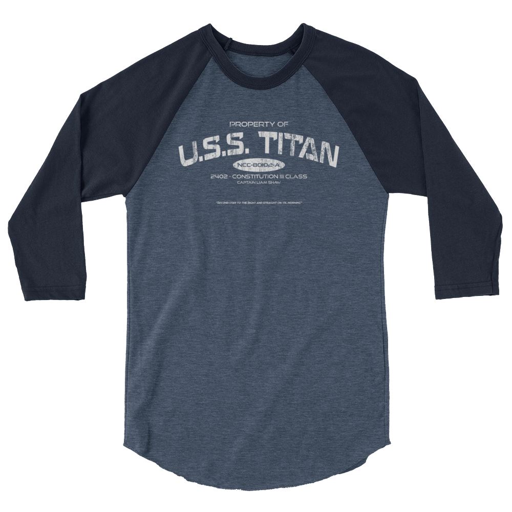 U.S.S. TITAN 3/4 sleeve raglan shirt